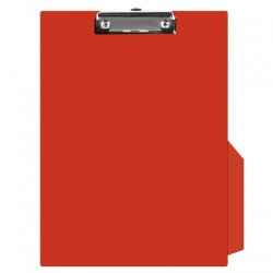 Clipboard simplu A4, plastifiat PVC, Q-Connect - rosu