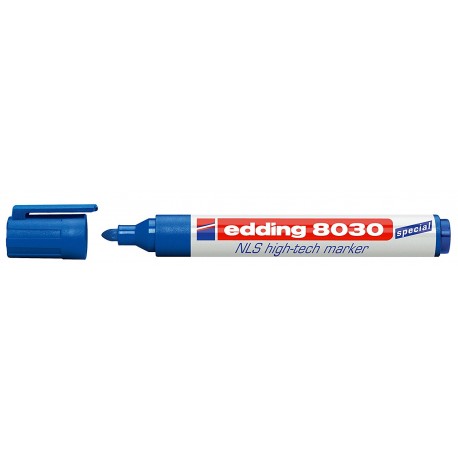 Marker permanent Edding 8030 NLS, varf rotund, 1.5 - 3 mm, albastru Marker permanent Edding 8030 NLS, varf rotund, 1.5 - 3 mm, albastru