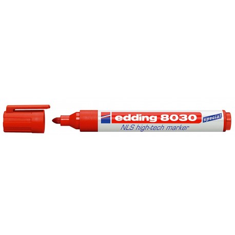 Marker permanent Edding 8030 NLS, varf rotund, 1.5 - 3 mm, rosu Marker permanent Edding 8030 NLS, varf rotund, 1.5 - 3 mm, rosu