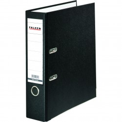 Biblioraft plastifiat Falken, 318 x 285 mm, 80 mm, negru