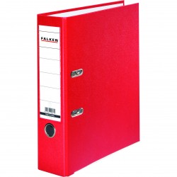 Biblioraft plastifiat Falken, 318 x 285 mm, 80 mm, rosu