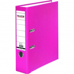Biblioraft plastifiat color Falken, 80 mm, roz