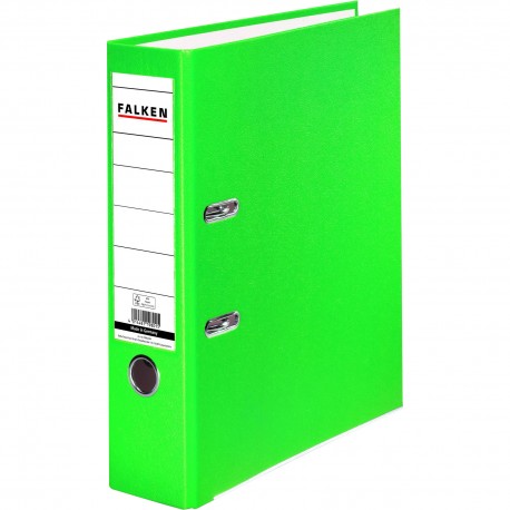 Biblioraft plastifiat color Falken, 80 mm, verde deschis Biblioraft plastifiat color Falken, 80 mm, verde deschis