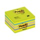 Cub notite autoadezive Post-it Lollipop neon, 76 x 76 mm, 450 file, verde/galben/albastru neon