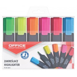 Textmarker varf lat, Office Products - 6 culori/set