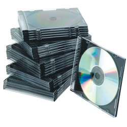 Carcasa slim pentru CD/DVD, 25 buc/set, Q-Connect