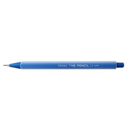 Creion mecanic PENAC The Pencil, rubber grip, 1.3 mm, varf retractabil, corp bleu