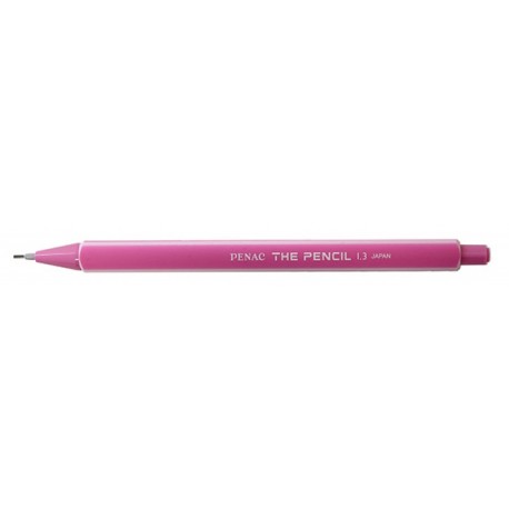 Creion mecanic PENAC The Pencil, rubber grip, 1.3 mm, varf retractabil, corp roz deschis