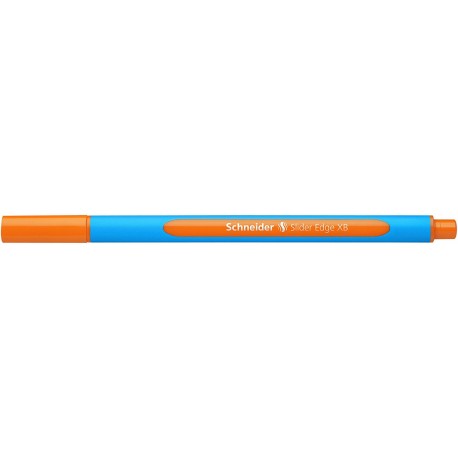 Pix SCHNEIDER Slider Edge XB, rubber grip, varf 1.4mm - scriere orange