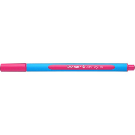 Pix SCHNEIDER Slider Edge XB, rubber grip, varf 1.4mm - scriere roz