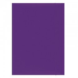 Mapa din carton plastifiat cu elastic, 300gsm, Office Products - violet