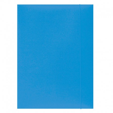 Mapa din carton plastifiat cu elastic, 300gsm, Office Products - bleu