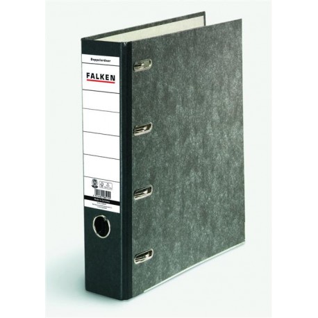 Biblioraft Falken cu 2 mecanisme, 318 x 285 mm, 70 mm, negru marmorat