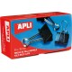 Clipsuri metalice Apli, 41 mm, negru, 12 bucati/cutie