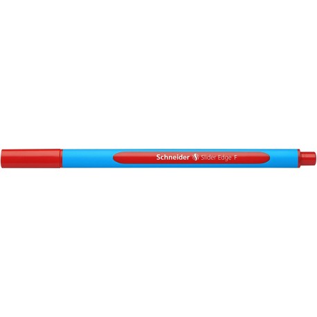 Pix SCHNEIDER Slider Edge F, rubber grip, varf fin - scriere rosie