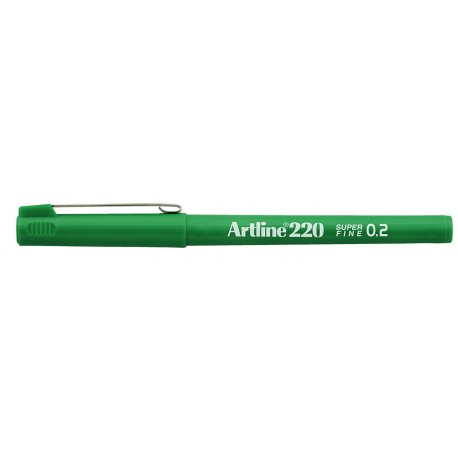 Liner ARTLINE 220, varf fetru 0.2mm - verde