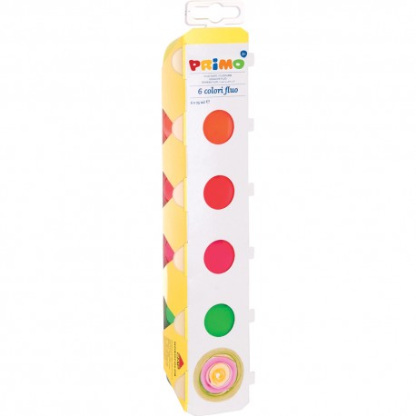 Tempera speciala Primo Morocolor, 6 culori, flourescenta
