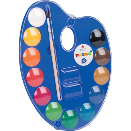 Acuarele cu paleta Morocolor, 12 culori, diametru pastila 25 mm