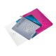 Mapa Jumbo LEITZ Wow, PP, 30mm - roz metalizat