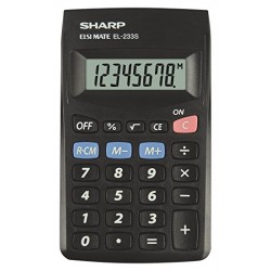 Calculator de buzunar, 8 digits, 103 x 60 x 8 mm, SHARP EL-233SBBK - negru