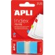 Index Apli Pop-Up albastru, 25 x 45 mm, 50 file