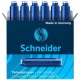 Patroane cerneala SCHNEIDER, 6buc/set - albastru