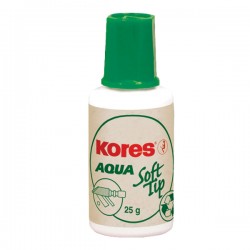 Fluid corector Kores Soft Tip Aqua, pe baza de apa, 20 ml