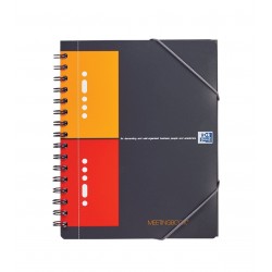 Caiet cu spirala A5+, OXFORD International Meetingbook, 80 file-80g/mp, 10 perf., coperta PP - matematica