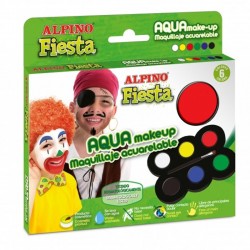 Set machiaj ALPINO Make-up pallete Classic - 6 culori + pensula