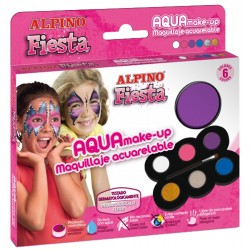 Set machiaj ALPINO Make-up pallete Princess - 6 culori + pensula