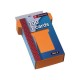 JALEMA T-cards, din hartie, 100buc/set, format 2 - (85 x 48mm, top 60mm) - orange