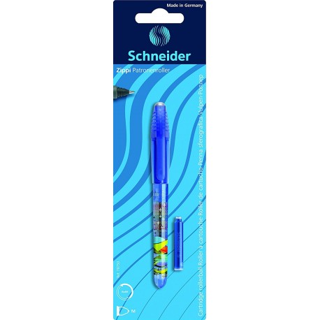 Roller cu cartus SCHNEIDER Zippi + 1 rezerva cerneala/blister