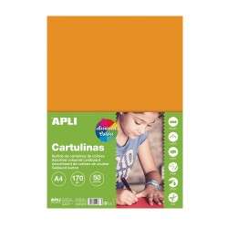 Carton pentru colorat Apli, 32 x 24 cm, 50 culori intense