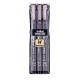 Marker pentru desen tehnic ARTLINE, varf fetru (0.1/0.3/0.5mm), 3 buc/set - negru