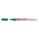 Marker permanent Edding 751 cu vopsea, corp metalic, varf rotund, 1-2 mm, verde