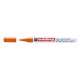 Marker permanent Edding 751 cu vopsea, corp metalic, varf rotund, 1-2 mm, portocaliu