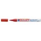 Marker permanent Edding 751 cu vopsea, corp metalic, varf rotund, 1-2 mm, rosu