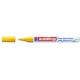 Marker permanent Edding 751 cu vopsea, corp metalic, varf rotund, 1-2 mm, galben