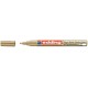 Marker permanent Edding 751 cu vopsea, corp metalic, varf rotund, 1-2 mm, auriu