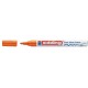 Marker permanent Edding 751 cu vopsea, corp metalic, varf rotund, 1-2 mm, portocaliu