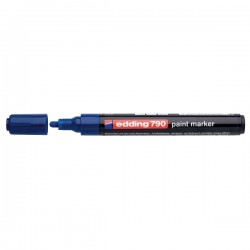 Paint marker Edding 790, varf rotund, 2 - 3 mm, albastru