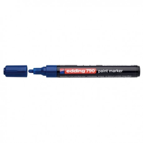 Paint marker Edding 790, varf rotund, 2 - 3 mm, albastru Paint marker Edding 790, varf rotund, 2 - 3 mm, albastru