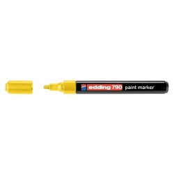 Paint marker Edding 790, varf rotund, 2 - 3 mm, galben