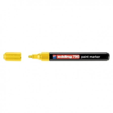 Paint marker Edding 790, varf rotund, 2 - 3 mm, galben