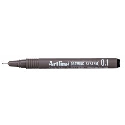 Marker pentru desen tehnic ARTLINE, varf fetru 0.1mm - negru