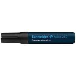 Permanent marker SCHNEIDER Maxx 280, varf tesit 4-12mm - negru