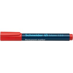 Permanent marker SCHNEIDER Maxx 133, varf tesit 1-4mm - rosu