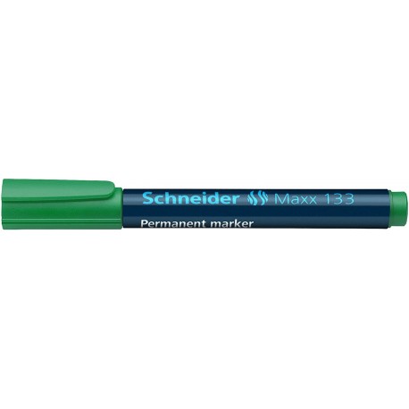 Permanent marker SCHNEIDER Maxx 133, varf tesit 1-4mm - verde
