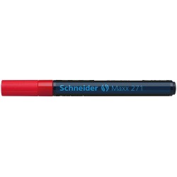 Marker cu vopsea SCHNEIDER Maxx 271, varf rotund 1-2mm - rosu