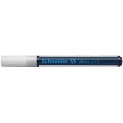 Marker cu vopsea SCHNEIDER Maxx 271, varf rotund 1-2mm - alb